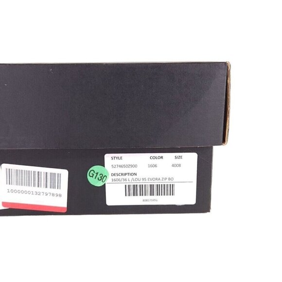 Saint Laurent Lou Ankle Boot 36 6 Metallic Leather Gun Metal New - Picture 11 of 15